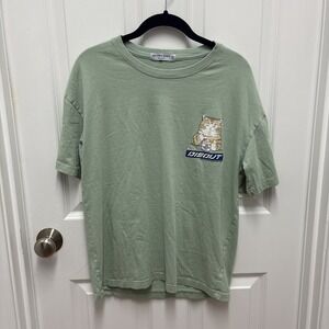 Aelfric Eden Harajuku Cat Eating Noodles Graphic Tee -‎ Size Small
